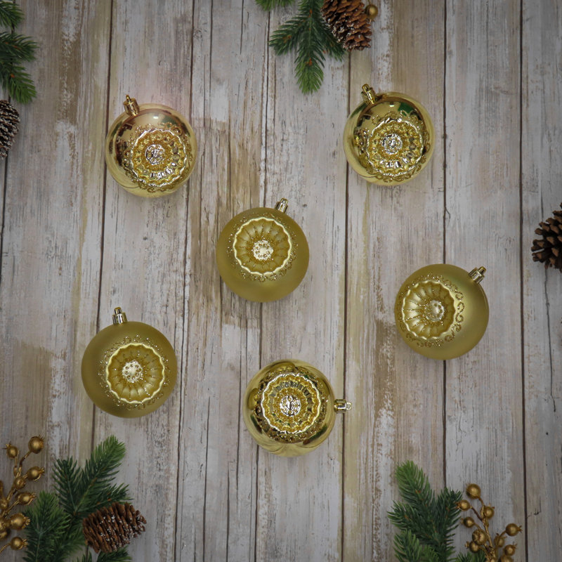 Ornements incassables The Holiday Aisle® 6 pièces, Rond doré