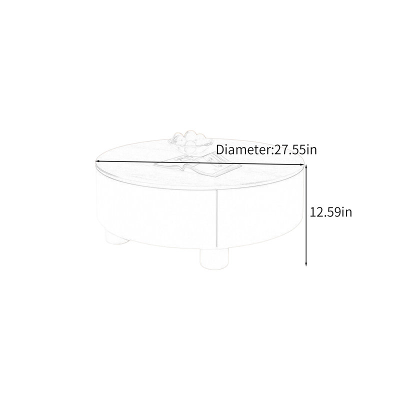 Hakon, H 12,59 po x L 27,55 po x l 27,55 po, White