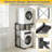 Heavy Duty Steel Washer Dryer Stacking Rack Stand, 100 lb Weight Capacity, Compatible with Black+Decker Portable Washers & Dryers, Black