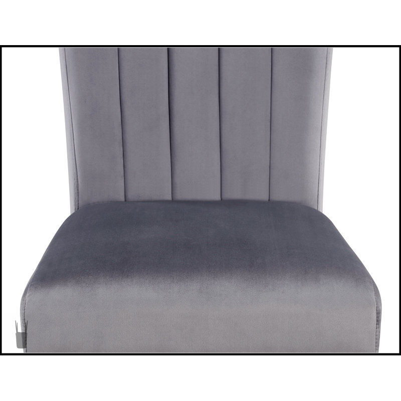 Ensemble de salle à manger 5 pièces contemporain avec plateau de table rectangulaire en faux marbre et chaises rembourrées à finition noire, capitonnage, fabrication en bois massif