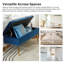 Banc de rangement rembourré en velours Kajana-1706549182