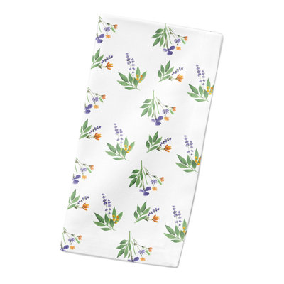 Cotton Floral 10" Square Napkin