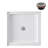 36 in. x 36 in. Corner Acrylic Shower Base in Glossy White With Center Drain, Drain Included-114639150
