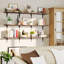 Tablettes murales en bois rustique de 60 pouces de long, tablette flottante pour chambre à coucher, salon, cuisine, 1 pièce, finition brûlée