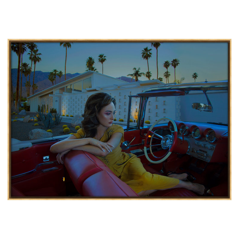 Palm Springs Print by Woodman, Kate, Gold