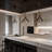 Contemporary 3-Light Adjustable Spotlight Pendant, Matte Black & Brushed Copper Hanging Lamp