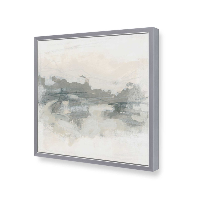 «Soft Lines of Memory I Print», H 13,75 po x l 13,75 po, Encadrement ouvert, chrome poli