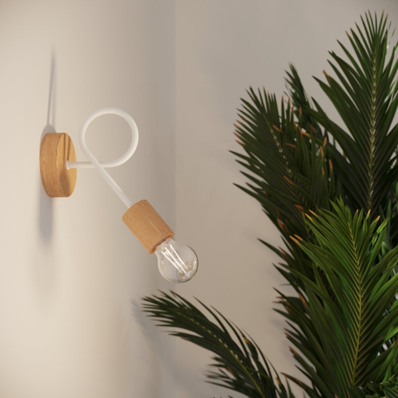 Chandelier, White, 26cm H x 56cm W x 14cm D, 3 Lights