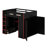 Full Size Wood Gaming Loft Bed With Built-In Desk, RGB LED Lighting, USB Port, Wardrobe & Storage-1110745088