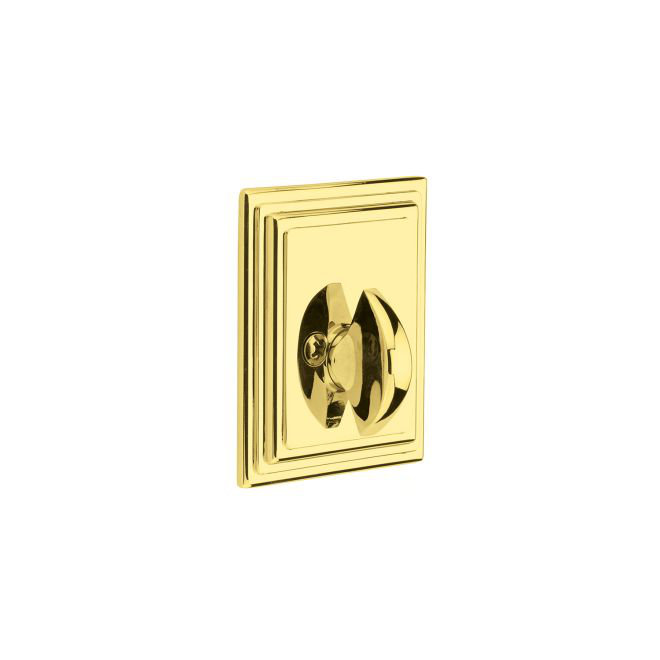 Wilshire Single Sided Deadbolt Unlacquered Brass Finish, French Antique Brass