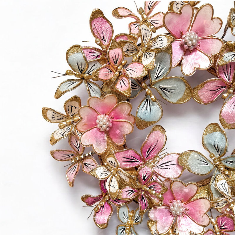Couronne de papillon scintillante 22 po