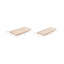 Set of Two Decorative Wooden Trays Contemporary Rustic Farmhouse Rectangle Shaped Tray Decor 15" and 20" Home - 20" x 7" x 2"-1763547252