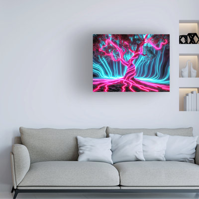 Art sur toile néon, bolologien, ray
