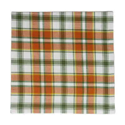 F Fall Harvest Plaid Napkin