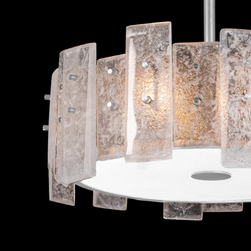 Lunea 3 - Light Semi Flush Mount, Silver