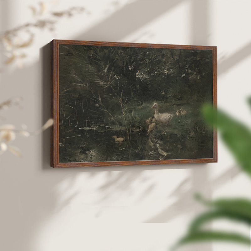 Paysages rétro-CDLVI - reproduction encadrée, H 16 po x l 20 po