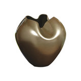 Plait Table Vase-Silver Haze-Round