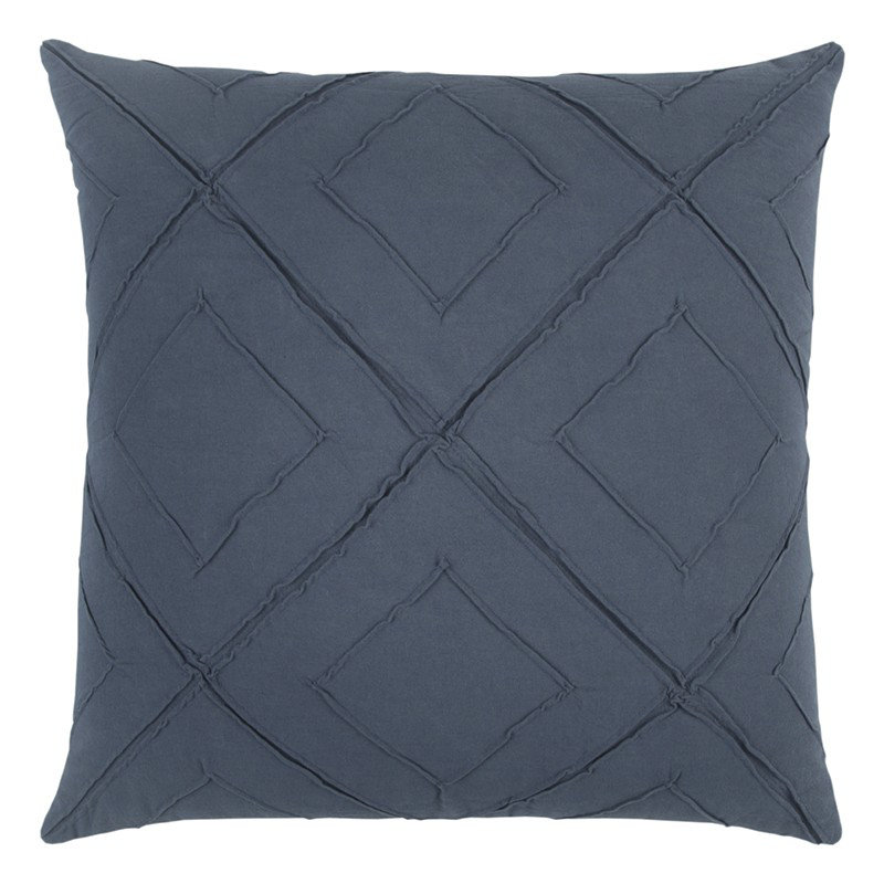Coussin décoratif en coton, Indigo, Coton