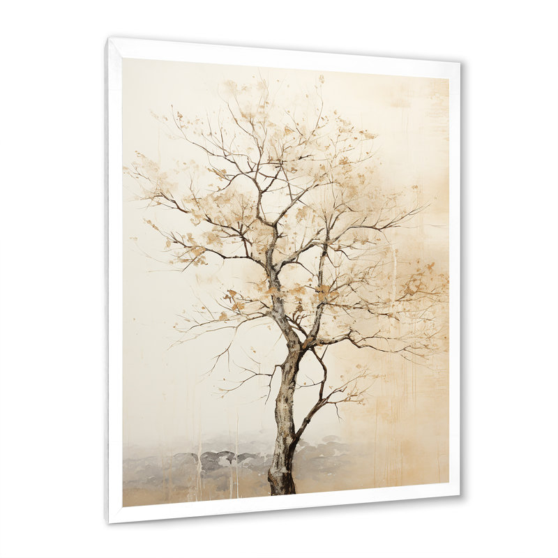 Arbre africain africain - Art mural sur toile, arbre africain, Toile tendue, H 32 po x l 16 po