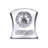 Analog Cherry Solid Wood Quartz Movement / Crystal Tabletop Clock in Silver-1280367026