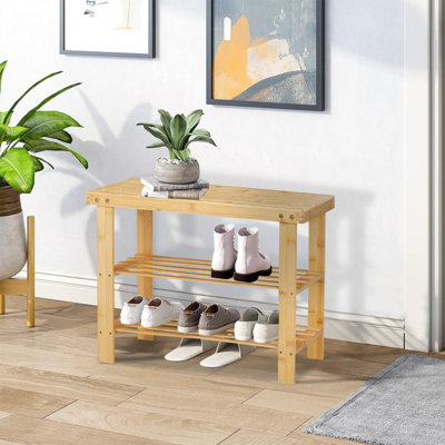 Wood Storage Bench