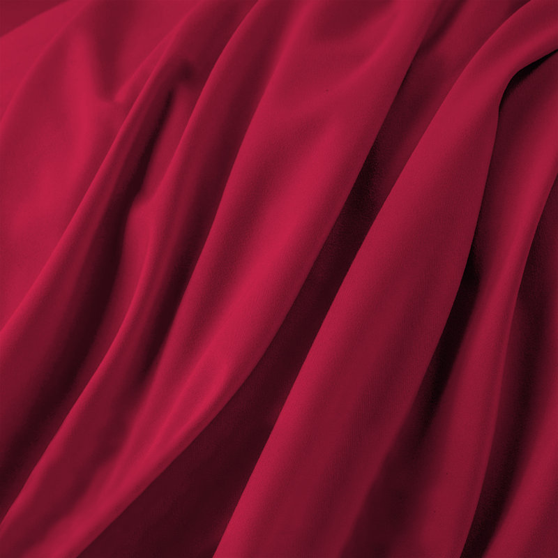 Laurne 200 Thread Count Microfiber Brushed Deep Fitted Bed Sheet, Red, Kingsize (5')