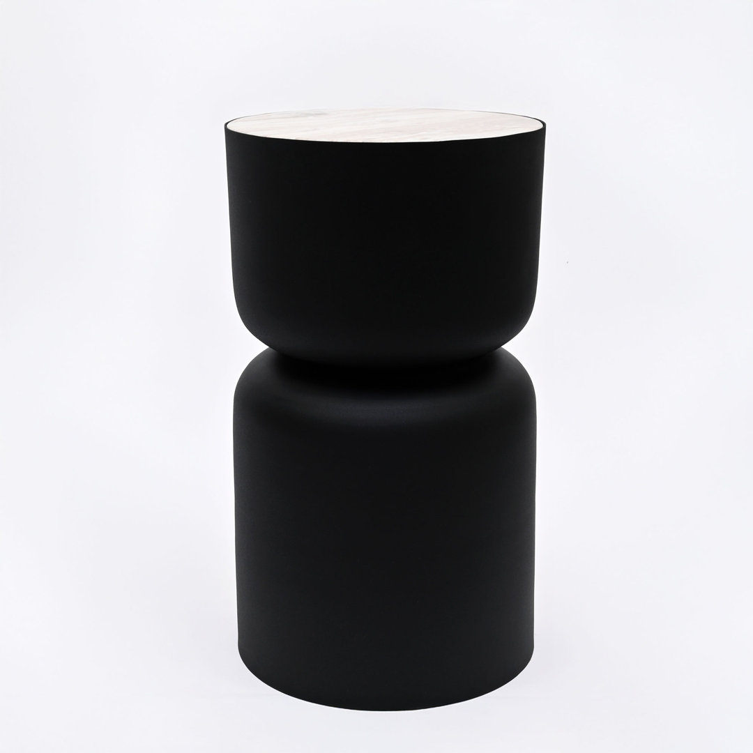 Drum Table with Marble top