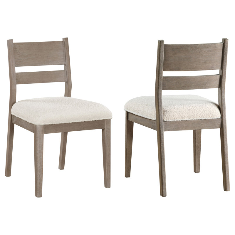 Ensemble de 2 chaises d'appoint en bois Medders