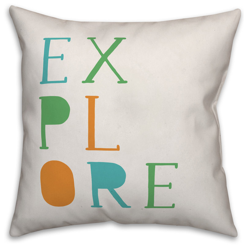  Explore Throw Pillow