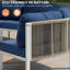 Ensemble de conversation avec canapé de patio en aluminium 9 pièces avec table-129770736