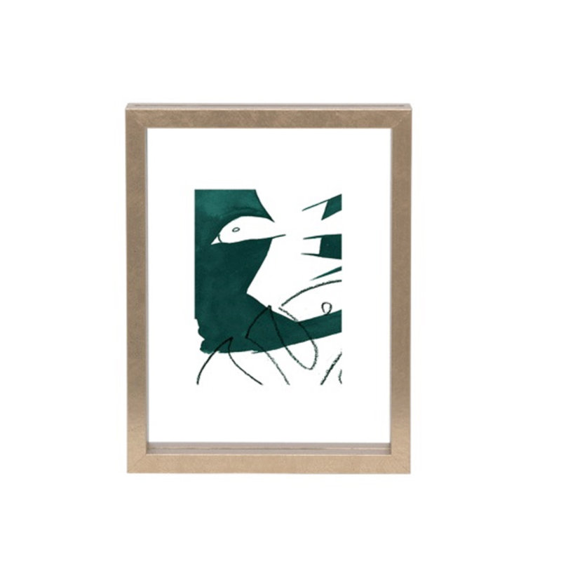 Ensemble de cadre en bois Cosima doré, H 9 po x l 7 po x P 1,5 po