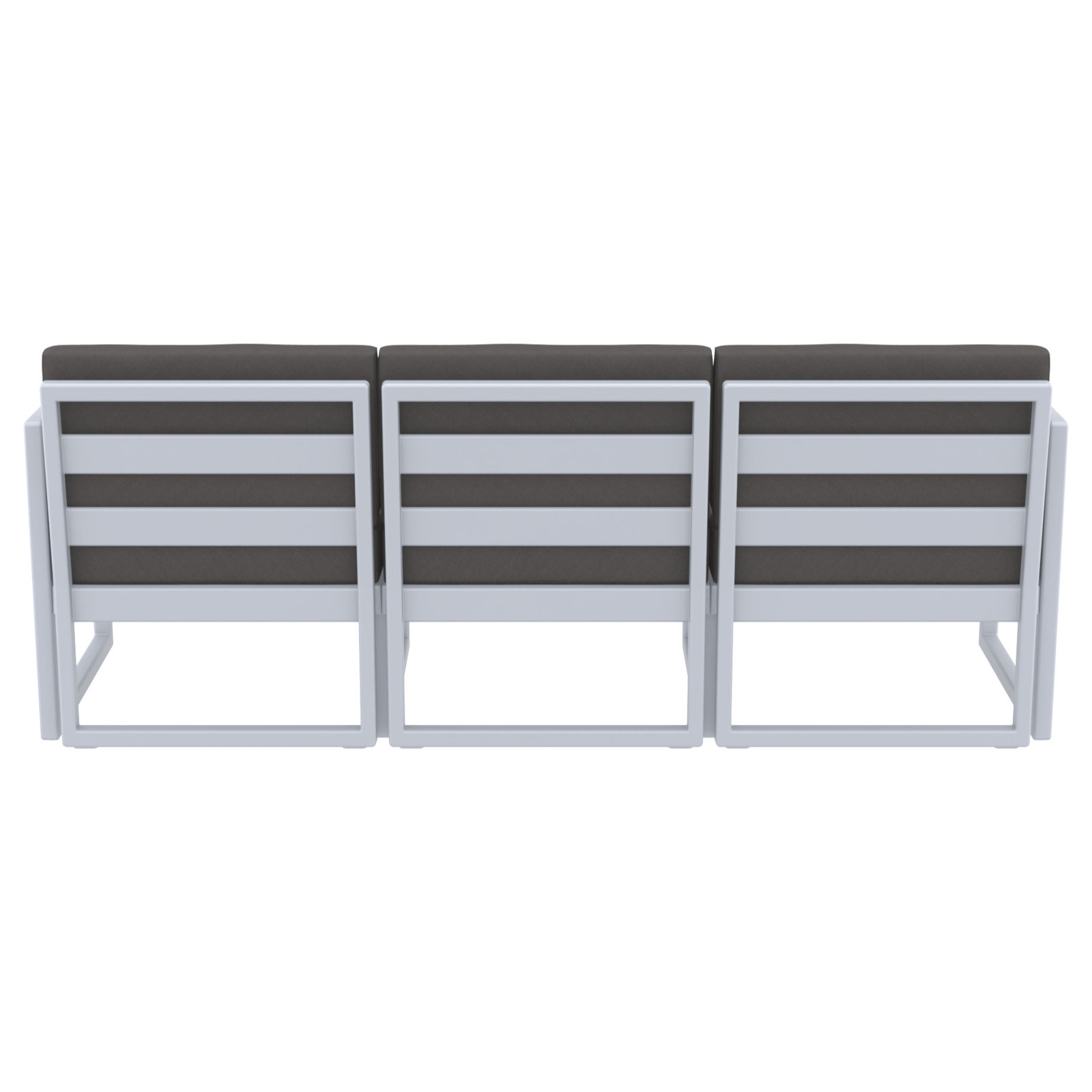 Larry 79" Sunbrella® Patio Sofa, Charcoal, Silver/Gray