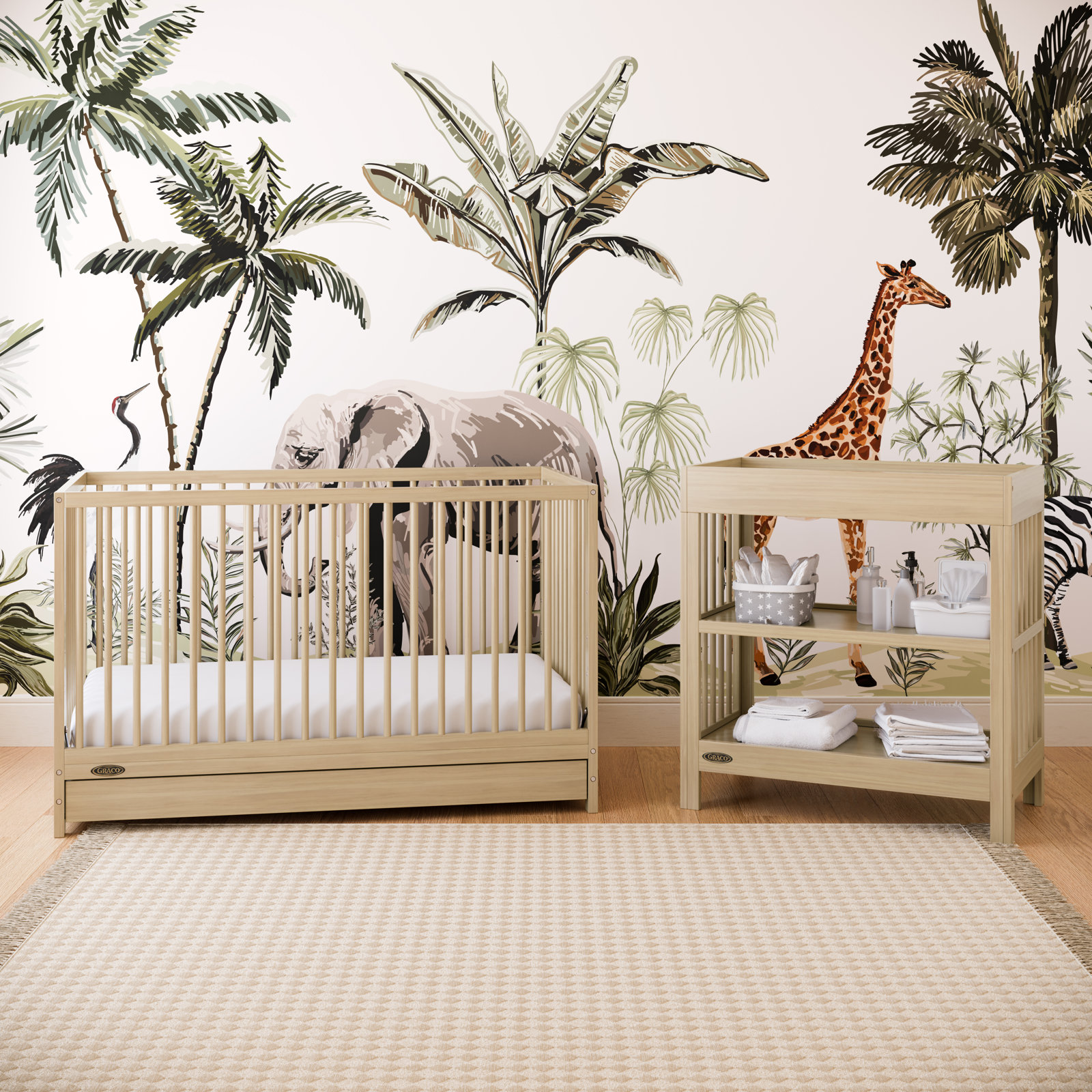 Teddi 2-Piece Nursery Furniture Set, Driftwood