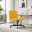 Chaise de bureau en lin avec fonctions réglables