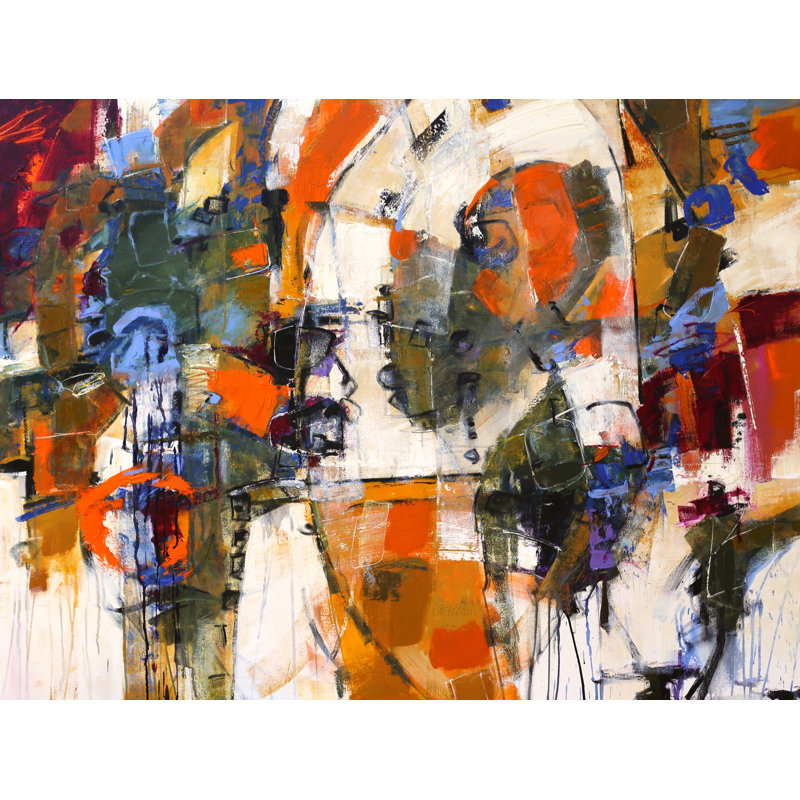 «Impetus» par Elizabeth Chapman - Peinture, H 24 po x l 32 po, Toile tendue