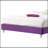 Transitional Purple Upholstered Full Bed