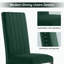Chaises de salle à manger modernes en velours vert moderne
