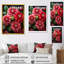 Rouge magnifique Zinnias Blooms II - fleur, art mural-1241144281-1274580491