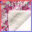 Couvertures damassées florales roses-130697317