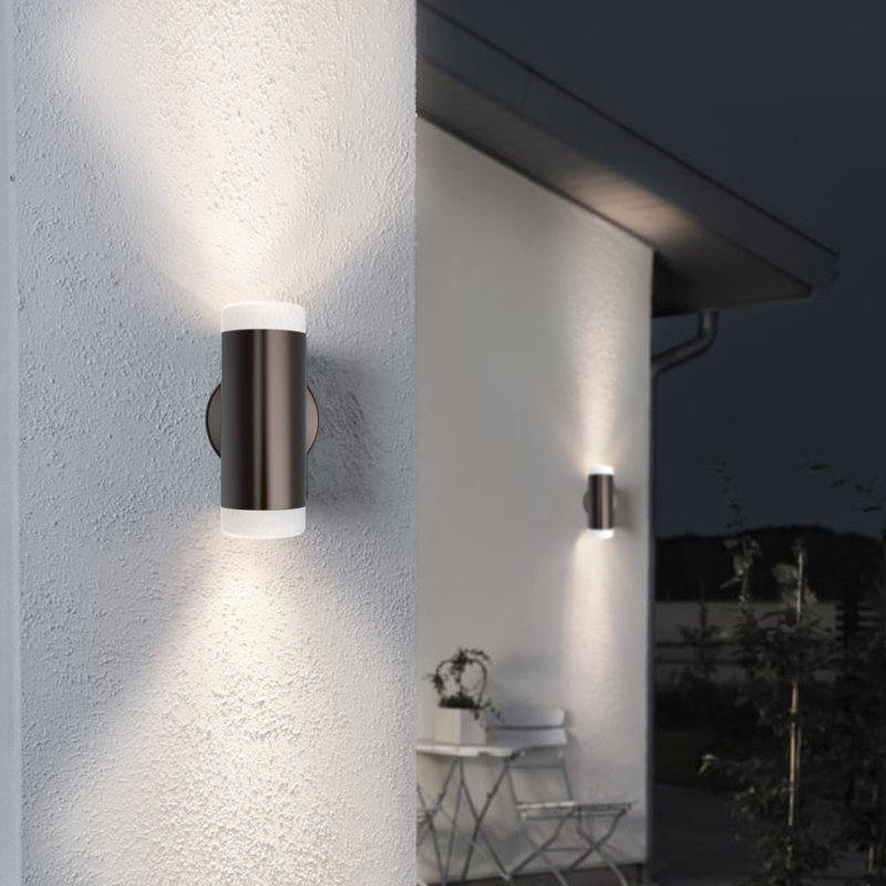 Bronze 20W Integrated LED Armed Wall Sconce, 3000K, 1400 Lumens, Bronze, 9" H x 3" W x 5" D, 4000K