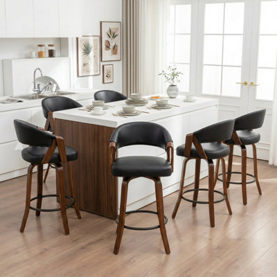 Tabouret de comptoir pivotant Ayala