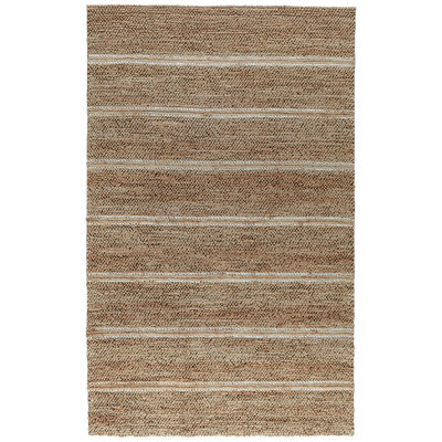Tapis brun / ivoire en jute tissé à la main Beamond