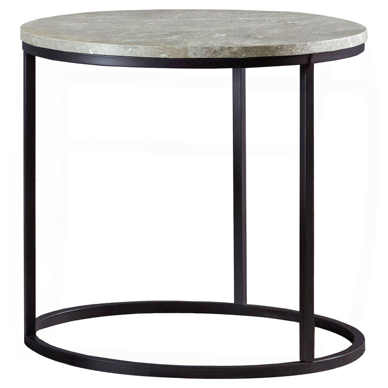 Table grise et bronze