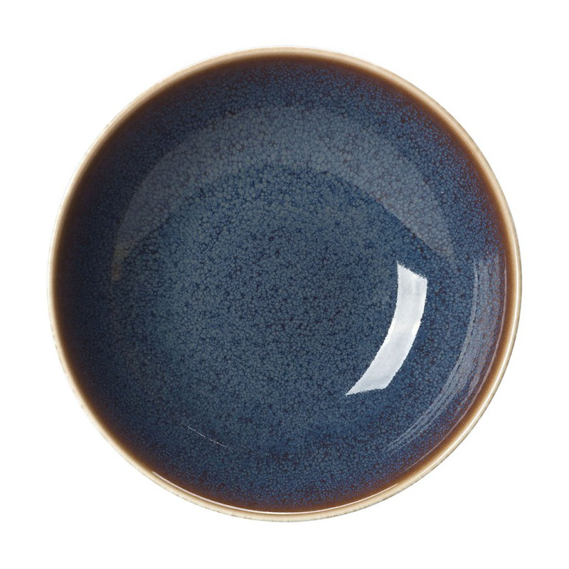 Art Glaze Bone China Serving Bowl, 8"W, Clouded Smoke