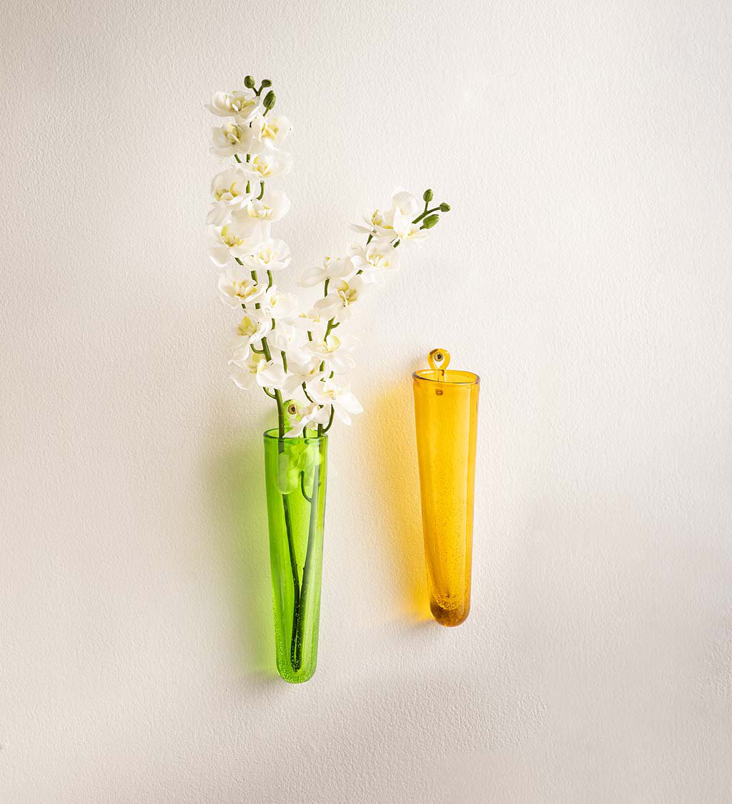 Ivy Bronx Glass Wall Vase Wayfair