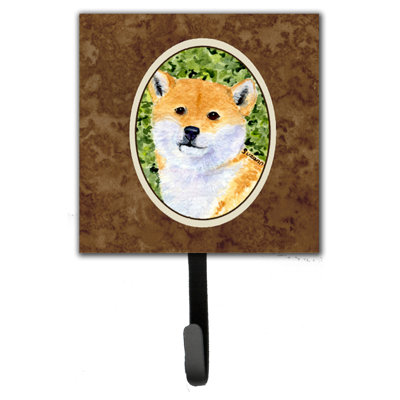 Porte-laisse shiba et crochet mural shiba