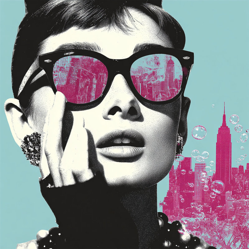 Pop Art City Dreams, art mural sur toile tendue