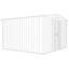 Globel 10 X 10 Apex Green Metal Shed-120901631