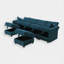 Canapé modulaire 6 pièces rembourré-1706783250