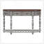 Table d'entrée 52 po moderne et contemporaine avec table console incurvée pour vestibule avec 4 tiroirs et 1 tablette-1757653449